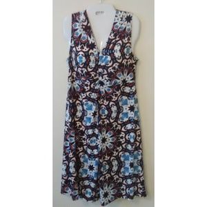 Jones new york navy and orange dress